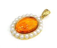 Pendente Stocco Gioielli Donna in Oro giallo Ambra PDO17 - PDO17